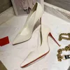 Projektant mody Wysokiej jakości damski podeszwy na wysokie obcasy luksusowe skórzane sandały sandały drobne obcasy Inkrustowane kapcie 1-12 cm obiadowe buty