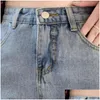 Mulheres jeans verão mulheres casuais retas calças de cintura alta calças para senhoras grils tornozelo comprimento plus size s-xl entrega de entrega vestuário dhojb