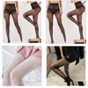 Chaussettes sexy élégantes lettres classiques maille collants femmes danse collants boîte de nuit y bas dame fête serré soie g logo haute goutte Deli Dh7Es