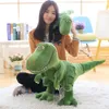 Dinosaure en peluche dessin animé animal en peluche vert 30 cm taille cadeau d'anniversaire pour enfants bébé compagnon Kawaii style tyrannosaure Rex 240118