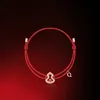 Nieuwe roségouden courgettearmband luxe designerarmband rode armband touw verstelbare mode elegante damesarmband