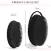 Bath Tools Accessories Exfoliating Sile Body Scrubber Soft Loofah Shower 2 In 1 Exfoliator Masr Shampoo Brush For All Skin Men Women K Dhicn