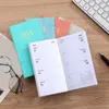 Planner Pocket Notebook Multicolor PU Leather Paper per borsa 6,8 x 3,8 pollici giornalieri settimanali e mensili