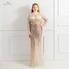 Party Dresses Evening Long O-Neck Sequined Woman Night Sequin Gowns For Women Mermaid Dress Big Size