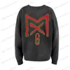 Erkek Hoodies Sweatshirts Saint Michael T-Shirt Erkek Kadınlar Vintage Saint Baskılı Büyük Boy Gevşek Retro Vintage Yıkanmış Üstler Tee T Shirt T240122