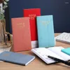 Planner Pocket Notebook Multicolor PU Leather Paper per borsa 6,8 x 3,8 pollici giornalieri settimanali e mensili