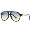 designer sunglasses Fashion Large Frame Toad Mirror Instagram Popular Men's Metal Sunglasses Pilot sun glasses classic high quality radiation protection goggles