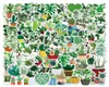 100pcsLot Green Plants Stickers For Laptop Skateboard Notebook Luggage Water Bottle Car Decals Kids Gifts7296256