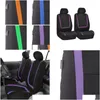 Housses de siège de voiture ERS 4 PCS ER Épaissir Tapis de protection résistant à l'usure Accessoire intérieur Violet Drop Livraison Automobiles Motos Acce Dhevn