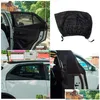 Carro pára-sol 2 pacote dianteiro e traseiro janela mosquito sn sombra preto malha suv uv cortina gota entrega celulares motocicletas interior acce dhqv6