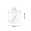 Ensembles de vaisselle 2pcs Condiment Jar Cuillères Bouteille Clear Assaisonnement Pots Shaker Distributeur pour Cuisine Restaurant