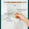 Distributeur de savon liquide en céramique 10 Oz, main avec pompe, plat rechargeable et lotion pour salle de bain