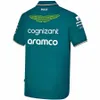 Men's Polos Aston Martin Aramco - F1 Team Polo Shirt Quick Dry Short Sleeve Casual Summer 2024 Spain Fast Shipping