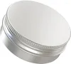 Bouteilles de stockage 5-10 pièces 5g - 100g boîtes rondes en métal aluminium vide argent avec couvercle à vis boîte de pot de crème de maquillage Nail Art