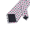 Hitie Designer Polka Dot Ties 100% jedwabne krawaty dla mężczyzn o szerokości 85 cm Business Business Wedding Makeerchiefs Mankiety Zestaw 240122