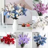 Fiori decorativi 5 forchette 20 teste Simulazione Bouquet Magnolia Decorazione domestica Fiore Pografia Puntelli Decorazione per condimenti per feste di nozze