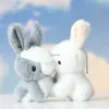 Pluche poppen 14 cm schattig konijntje cartoon dier poppen gevuld lang oor konijn zacht knuffels slapende kinderen baby verjaardagscadeau voor kinderen