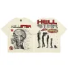 Magliette Hellstar Designer t Uomo The Star of Hell Tees Camicia da uomo girocollo a maniche corte Casual Lettera stampata Abbigliamento coordinato di alta qualità per coppia