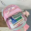 Borse da scuola Zaino da donna carino giapponese Borsa in nylon per ragazze Zaini da viaggio impermeabili Borse per libri per studenti di grande capacità Mochila