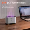 Humidifiers Hot sale 6 holes spray Nozzles Musical rhythm Dancing Light Dynamic 900ml Aroma Essential Oil Diffuser H2o usb Air Humidifier YQ240122