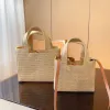 2 de tamaño Raffias paja bordado bolso de bolsas para mujer de diseñador de diseñadores de tejido para hombres bolsas de verano Pochette Luxurys Crossbody de fin de semana Bolsos de fin de semana