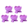 Conjuntos de louça 5 pcs silicone ovo titular plástico ovos cozidos copo microondas panelas utensílios de cozinha