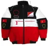 F1 Formule 1 Veste de course Automne Hiver Vintage Style américain Veste Moto Cyclisme Costume Moto Costume Baseball Costume Extérieur Coupe-Vent Racin 5HE6