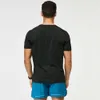 LU LU L T-shirt d'été à séchage rapide pour hommes, course à pied et fitness, haute élasticité, respirant, sensation de froid, col rond, manches courtes, robe d'équipe imprimée