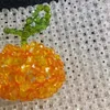 Evening Bags Acrylic Beaded Transparent Orange 3D Handwoven Women's Bag Summer Fashion Ins Fruit Design Ladies Handbag Customization