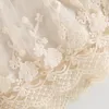 Robes de fille 0-24 mois enfant en bas âge bébé enfant filles couleur Beige dentelle robe en Tulle doux sans manches dos nu broderie florale princesse