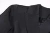 320 2024 Весна Лето Брендовые комплекты из двух предметов в одном стиле с воротником с лацканами в стиле ампир с длинным рукавом Белый Черный Красный Высококачественная женская короткая юбка из двух частей