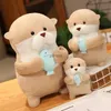 Pluche Poppen 11/21/31Cm Leuke Cartoon Otter Knuffels Baby Kids Leuke Mooie Zachte Gevulde Poppen voor Kerst Vakantie Verjaardagscadeau