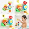 Bath Toys Baby Sunction Cup Track Water Games Children Bathroom Monkey Caterpilla Shower Toy For Kids Birthday Gifts 230221 Drop Deliv Dh2Vf