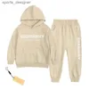 Högkvalitativa barnkläder set pojkar gril barn kläder lyx hoodie designer tryck tröja pants kläduppsättningar''gg''2ei3