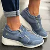 Dress Shoes Fashion Rhinestone Casual Wedges Woman Platform Trainers Women Lace-Up Blue Feminino Womens Sneakers Large