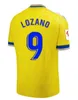 2023 2024 Cadiz maglie da calcio CADIZ CF sponsor Negredo camisetas de futbol 23 24 LOZANO ALEX Bodiger Juan Cala CAMISETA A LIGA uomini bambini kit magliette da calcio