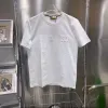 2023 Verão Paris Mens Camisetas Designer Tee Luxo Flocando Carta Camiseta Camiseta Clássico Moda Verde Mulheres Manga Curta Casual Algodão T-shirt Tops