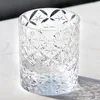 Luxury K9 Optisk kristall Whisky Glass Cut to Clear Edo Kiriko Colorful Whisky Glass Cup Handmiterad glas tumlare 7oz