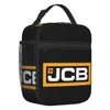 Изолированные сумки для обеда JCB для женщин, сменный термохолодильник Bento Box для работы, школы, путешествий 240118