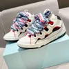 Scarpe da design a maglie lanvens uomini donne laceup straordinaria sneaker in pelle in pelle guscio sneakers sneaker in gomma in gomma in gomma piattaforma per la piattaforma con borsa