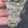 Ap Watch Diamond Moissanit Iced Out kann Test bestehen Moissanit-Armbanduhren 2022 Mosang Stone Customization kann die Tt des wasserdichten mechanischen Uhrwerks für Herren bestehen