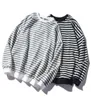 Trend Uomo Stripe Felpa Top Men039s Fashion Wild Comodo Felpe con cappuccio Oneck Casual Felpe manica lunga Casual6950162