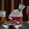 Carafe à décanter rotative à 360 °, verre en cristal de haute qualité, distributeur de vin de 1500 ml, aérateur, pichet miroir, décoration de Bar cadeau 240122