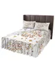 Spódnica na łóżko jesienne drzewo rośliny liście sprężone łóżko z poduszkami z poduszkami materaca pokrywa pokrycia pościel