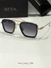 Designer Fashion zonnebrillen voor dames en heren online winkel FLLIGHT 006 DITA zonnebril Hollywood ster 18K verguld proces ultraclear le