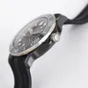 Top élégant automatique mécanique à remontage automatique montre hommes cadran en céramique noire verre saphir 43.5mm Cal.8806 conception classique montre-bracelet décontracté bracelet en caoutchouc horloge OA08