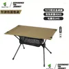 Camp Furniture 7075 Aluminum Alloy Folding Tables And Chairs Outdoor Cam Portable Picnic Tra Light Durable Oxford Egg Roll Table Drop Dhn0S