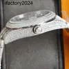 APモイサナイトメンズウォッチ自動VVSシルバーダイヤモンドパステスト自動ムーブメントvs工場ファッション腕時計の41mmステンレス鋼ストラップSAP