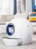 Lådor smart kull lådan wifi automatisk stor katt toalettlåda typ helt stängd fjärrkontroll anti stänk högt staket självrengöring