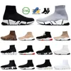 OG Speeds 2.0 Designer Casual Meias Sapatos Treinadores de Borracha Mulheres Mens Bottoms Plataforma Vermelho Triplo Branco Preto Mocassins Luxo Sapatilhas Knit Top Fashion Runners